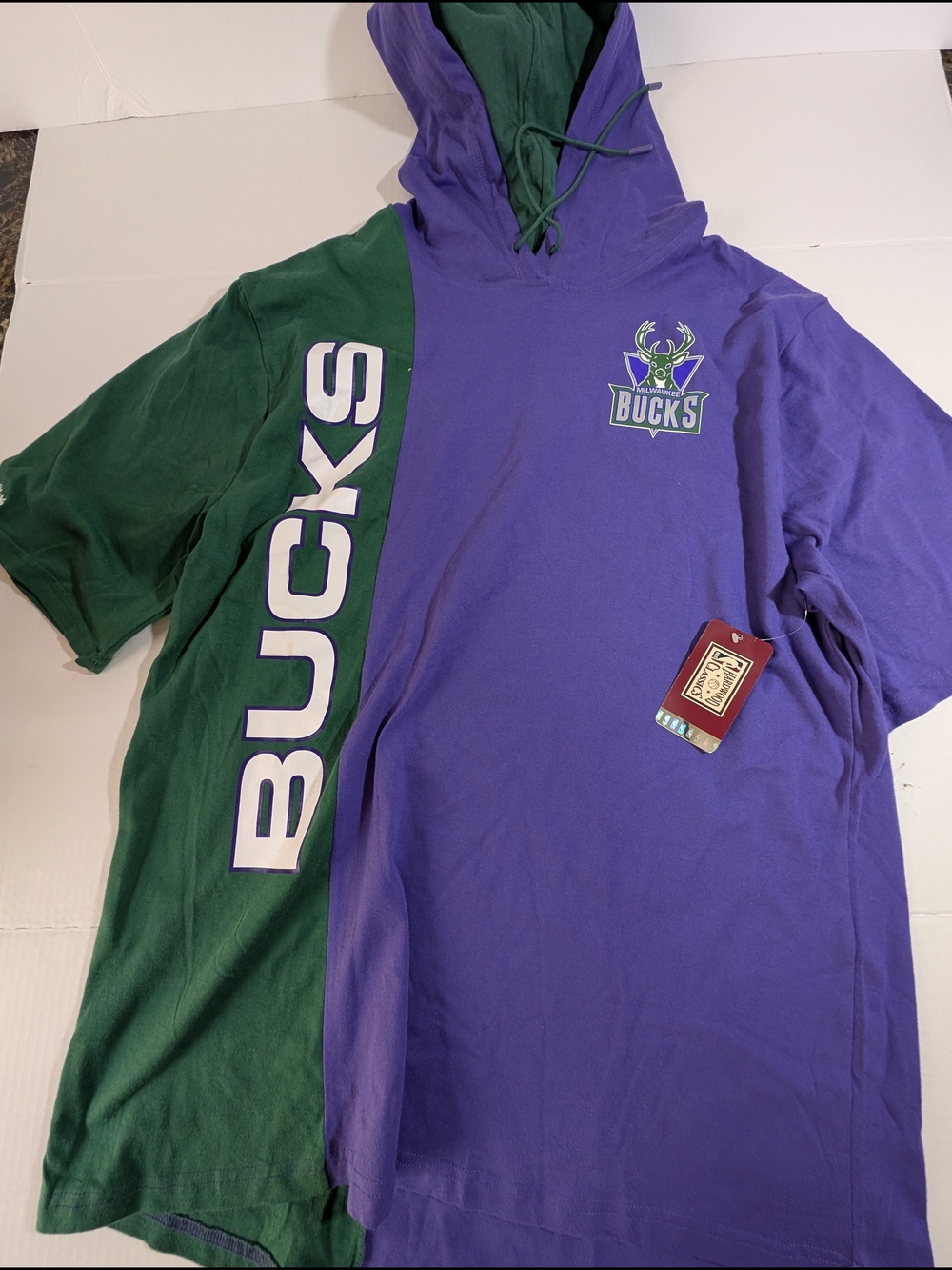 Milwaukee Bucks Hardwood Classics Hooded Shirt